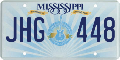 MS license plate JHG448