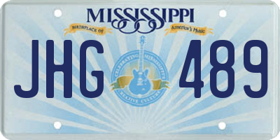 MS license plate JHG489