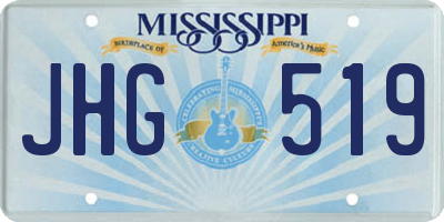 MS license plate JHG519