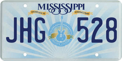 MS license plate JHG528