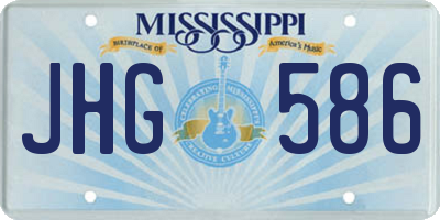 MS license plate JHG586