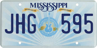 MS license plate JHG595