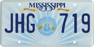 MS license plate JHG719