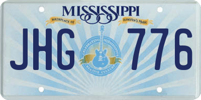 MS license plate JHG776