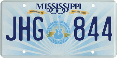 MS license plate JHG844