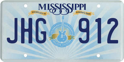 MS license plate JHG912