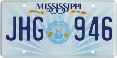 MS license plate JHG946