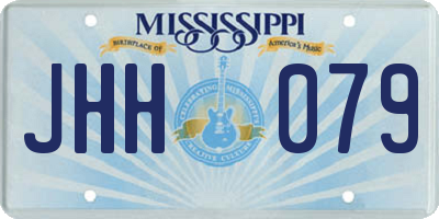 MS license plate JHH079