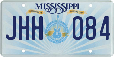 MS license plate JHH084