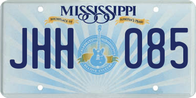 MS license plate JHH085