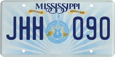 MS license plate JHH090