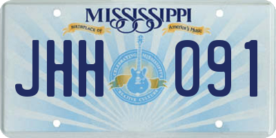 MS license plate JHH091
