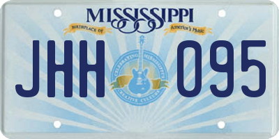 MS license plate JHH095