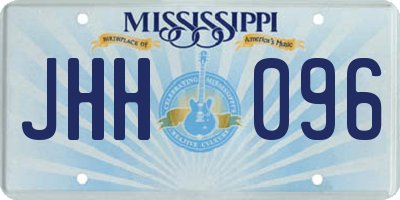 MS license plate JHH096