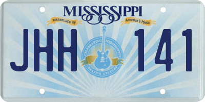 MS license plate JHH141