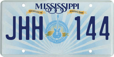MS license plate JHH144