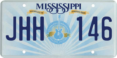 MS license plate JHH146