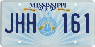 MS license plate JHH161
