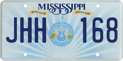MS license plate JHH168