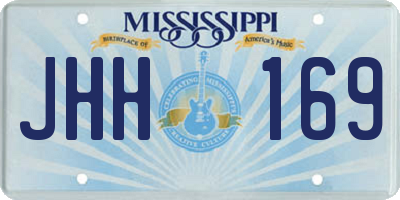 MS license plate JHH169