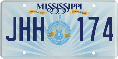 MS license plate JHH174