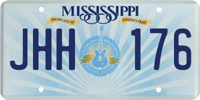 MS license plate JHH176