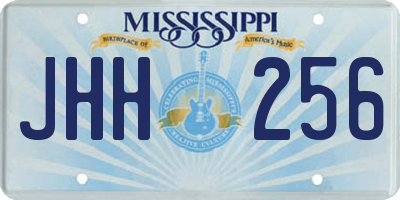 MS license plate JHH256