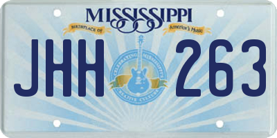 MS license plate JHH263