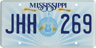 MS license plate JHH269