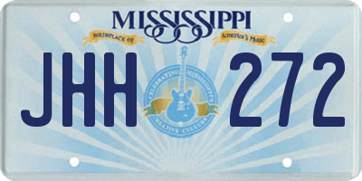 MS license plate JHH272