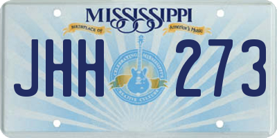 MS license plate JHH273