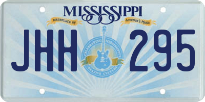 MS license plate JHH295