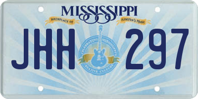 MS license plate JHH297