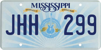 MS license plate JHH299