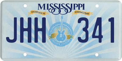 MS license plate JHH341