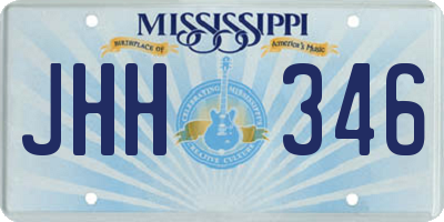 MS license plate JHH346
