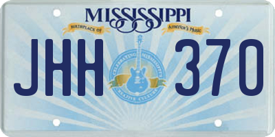 MS license plate JHH370