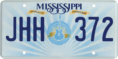 MS license plate JHH372