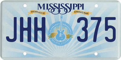 MS license plate JHH375
