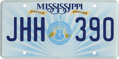 MS license plate JHH390