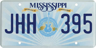 MS license plate JHH395