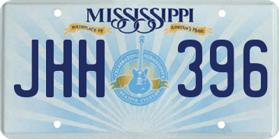 MS license plate JHH396