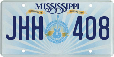 MS license plate JHH408