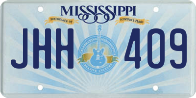 MS license plate JHH409