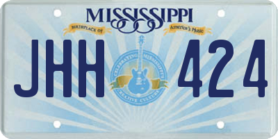 MS license plate JHH424