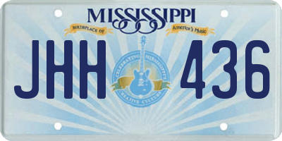 MS license plate JHH436