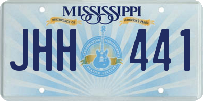 MS license plate JHH441