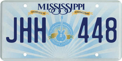 MS license plate JHH448