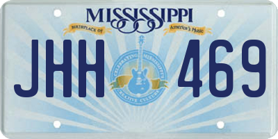 MS license plate JHH469