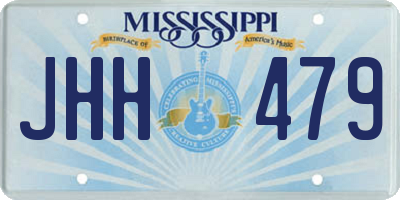 MS license plate JHH479